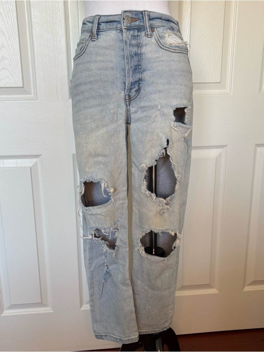 wild fable Light Blue Highest Rise Straight Jeans